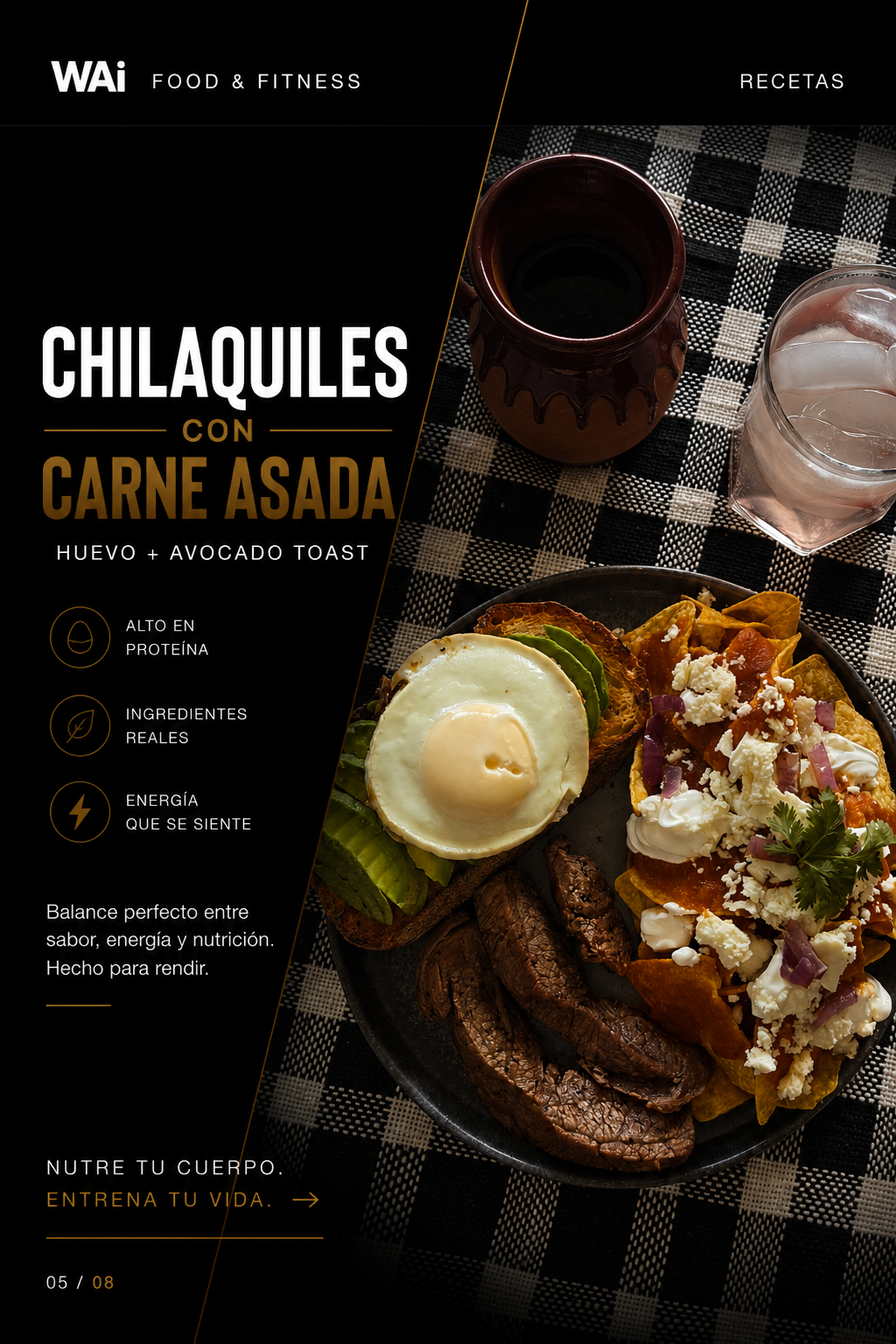 Receta de chilaquiles con carne