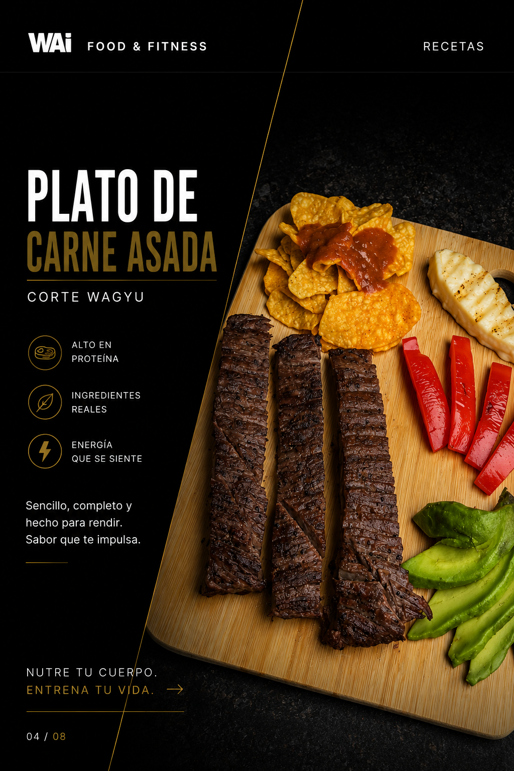 Receta de plato de asada